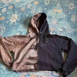Tie-Dye Cropped Hoodie